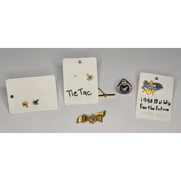 Collection Of Vintage Masonic Lapel Pins 