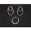 Image 1 : 14K Yellow Gold Pair of Hoop Earrings & One Loose 14K Hoop Earring TW: 3.8g