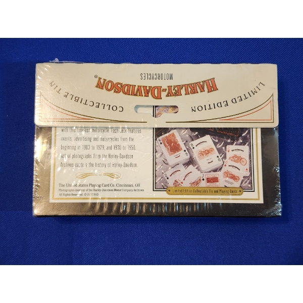 Brand New Sealed Limited Edition Harley Davidson Playing Cards Set - Bosley  Auctioneers