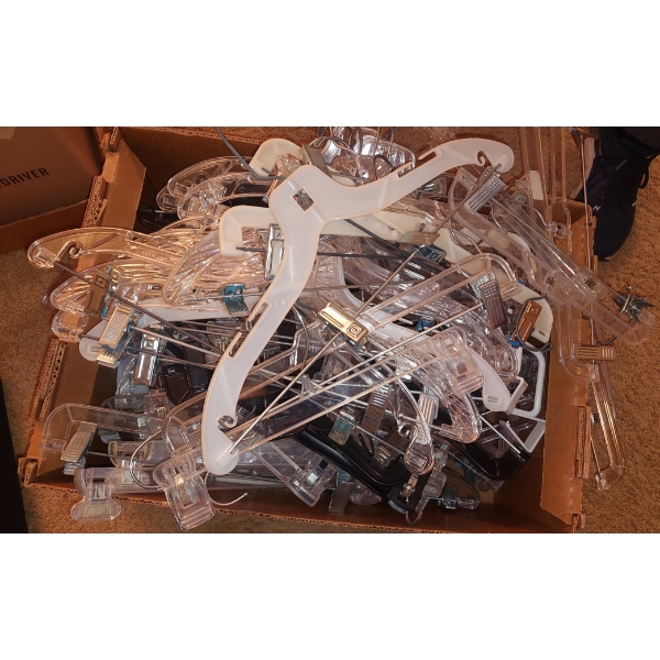 Large Lot Of Clothes Hangers As Shown 2 of 2