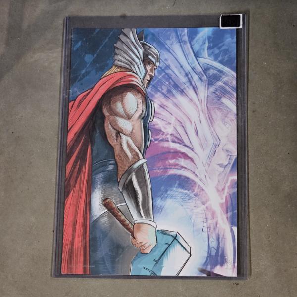 Marvel Comics The Mighty Thor Art Print with Protector Sleeve (18x12.5")