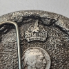 Image 5 : "Wings of Gold" Unique Buffalo Nickel Design Belt Buckle + 1937 Buffalo Nickel