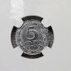 Image 2 : 1937 Spain 5C Genuine NGC Certified Coin