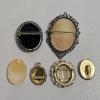 Image 4 : A Collection Of 6 Vintage And Antique Style Portrait Cameos