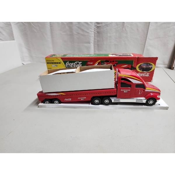 2003 Coca-Cola Off-Road Carrier ft. The Hummer - Includes 2 Die-Case Hummer Vehicles Like New in Box