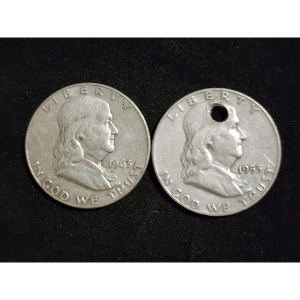 $1.00 Face Value in 90% Silver Franklin Half Dollars