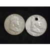 Image 1 : $1.00 Face Value in 90% Silver Franklin Half Dollars