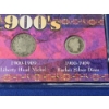 Image 3 : Vintage American Coins: 1904 Indian Head Penny, 1901 Liberty Head Nickel, 1907 Barber Silver Dime