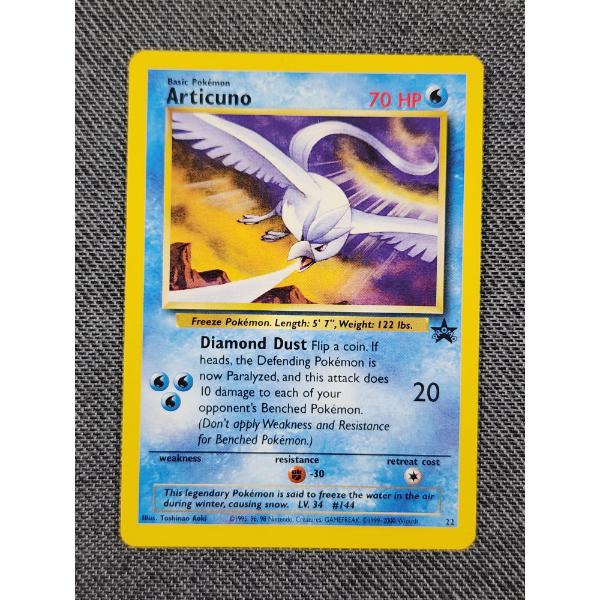 Articuno Black Star Promo #22 Non Holo Rare Vintage Pokemon Trading Card ~ NM/LP Condition! 
