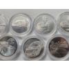 Image 4 : Lot of 7 Dale Earnhardt Official Commemorative Silver-Plated Coins Designs by Sam Bass