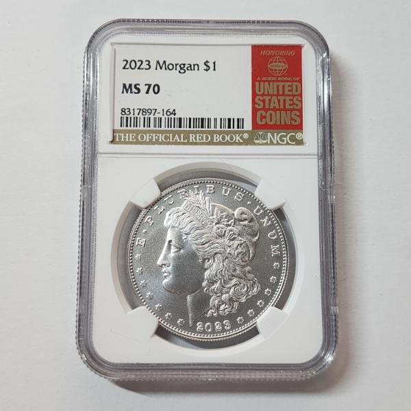 NGC Graded MS70 2023 .999 Fine Silver Morgan Dollar 