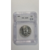 Image 1 : ICG 1962 AU53 90% Silver Franklin Half Dollar