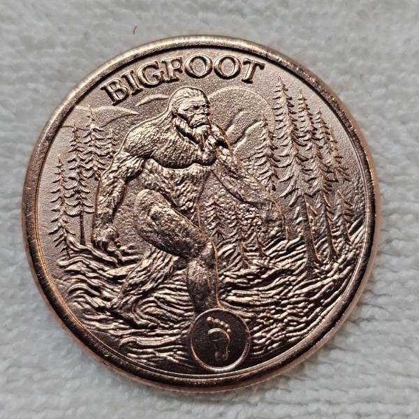 Tales of Old: Bigfoot 1 Ounce .999 Fine Copper Round - Mint Condition