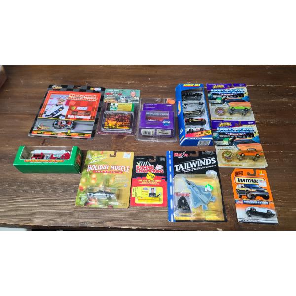 Assorted 1:24 Scale Die-Cast Cars - Johnny Lightning, Matchbox & More