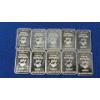 Image 2 : (10) Postal Express Mint 1/10th Oz .999 Fine Silver Bars- "Little Shop Of Silver"