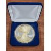 Image 1 : ONE POUND .999 FINE SILVER 1996 EAGLE ROUND ~ 373 GRAMS ~ 12 TROY OUNCES ~ Ft. Unique Coloring
