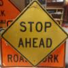 Image 1 : Road Sign - LARGE 36 X 36 Aluminum Stop Sign - See Pics