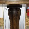 Image 6 : Vintage Grand Rapids Traditional Wooden Pedestal Chapel Lectern with Embedded Wheat/Buffalo Pennies
