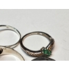 Image 7 : Six Assorted Sterling Silver Rings with Various Gemstones and Styles TW: 13.0g