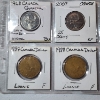 Image 6 : Binder Page of Assorted Years Canadian Quarters, $2 Coins, & $1 Coins