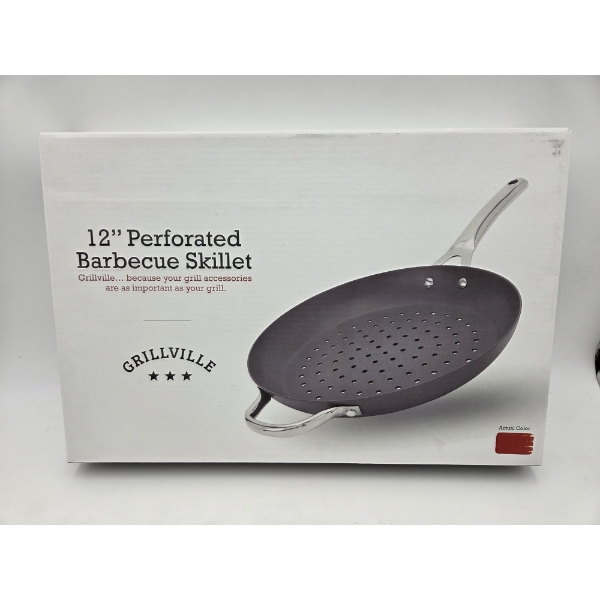Brand New Grillville 12'' Perforated BBQ Skillet