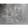 Image 1 : Vintage Glass Punch Bowl, 12 Cups, Plate & Tray In Excellent Condition! 