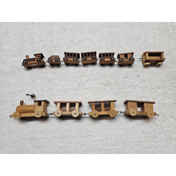 Toy Wooden Train Set