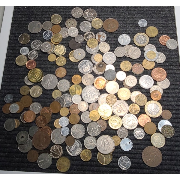 Large Lot Of Assorted Foreign Coins - Including Canadian & German Coins