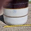 Image 10 : Vintage 10 Gallon Stoneware Crock Ft. Blue Heart Stamp With 10 Mark ~ Likely from Burley & Winter