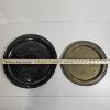 Image 2 : Two Vintage (Brass/Silver-Plate) Engraved Metal Serving Trays (12.5"/15.25") - (Silver-Plate 3lbs)