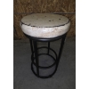Image 1 : New Off White Wood Seat 25''x12'' Counter Stool