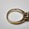 Image 4 : Beautiful 14K Yellow Gold Ring with Onyx Center Stone - Size 5.5 - Total Weight: 2.0g