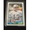 Image 1 : 1988 Topps Dan Marino Miami Dolphins Football Card - Exceptional Card