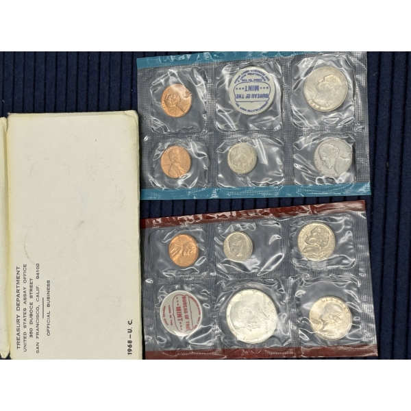 Mint Coin Sets - Bureau of the Mint in Treasury Dept. Envelope - FV $1.33 