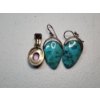 Image 2 : Sterling Silver Pendant/Clip & Sterling Silver and Turquoise Dangle Earrings TW: 20.2g