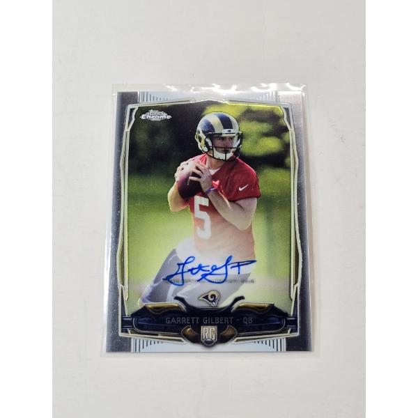 2014 Topps Chrome Garrett Gilbert Rookie Autograph Football Trading Card #224- Mint Condition
