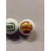 Image 4 : 3 - Vintage Gas & Oil Advertising One Inch Shooter Marbles - Texaco, Shell, Hess