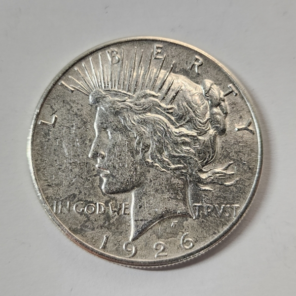 United States 1926-S Silver Peace Dollar - 90% U.S. Silver Coin