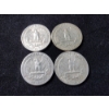 Image 6 : Four Beautiful 90% Silver Washington Head Quarters - $1.00 Face Value in Higher Grade 90% Silver