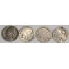 Image 1 : Assorted U.S Buffalo Nickels & 1945 35% Silver Jefferson Wartime Nickel - Face Value: $0.04