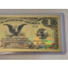 Image 4 : United States Silver Certificate $1 Gold Foil .999999 - 24K Note In Protective Holder - Mint Cond.
