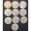 Image 1 : United States 1967, 1968, 1969 Philadelphia/Denver Mint 40% Silver Kennedy Half Dollars - FV: $5.00