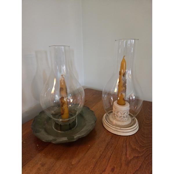 PICKUP IN CANTON - Pretty 10'' & 11'' Hurricane Candle Lamps
 (All Items noting "Pickup In CANTON" w