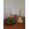 Image 1 : PICKUP IN CANTON - Pretty 10'' & 11'' Hurricane Candle Lamps
 (All Items noting "Pickup In CANTON" w