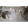 Image 2 : Assorted Silverplate Kitchen Utensils & Dishware - Weight: 16.2 lbs