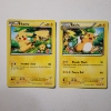 Image 1 : Two Vintage Pokemon Trading Cards ~ Pikachu 27/111 & Raichu 28/111