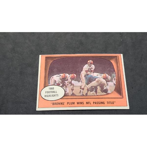 1961 Topps Milt Plum #132 Cleveland Browns Football Card