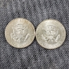 Image 2 : Two 1964 United States 90% Silver Kennedy Half Dollars ~ $1.00 Face Value