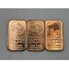 Image 1 : Three 1oz Copper Buffalo Bars