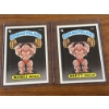 Image 1 : 1985 Garbage Pail Kids - Russell Muscle & Brett Sweat Cards - 51A & 51B - Mint Condition